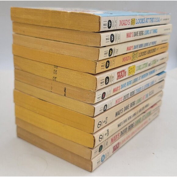 Mads Dave Berg Looks At Vintage Paperback Book Collection Set Of 11 Humor - Picture 7 of 8